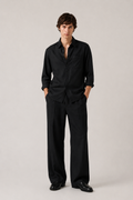 Black Linen Co-Ord Set