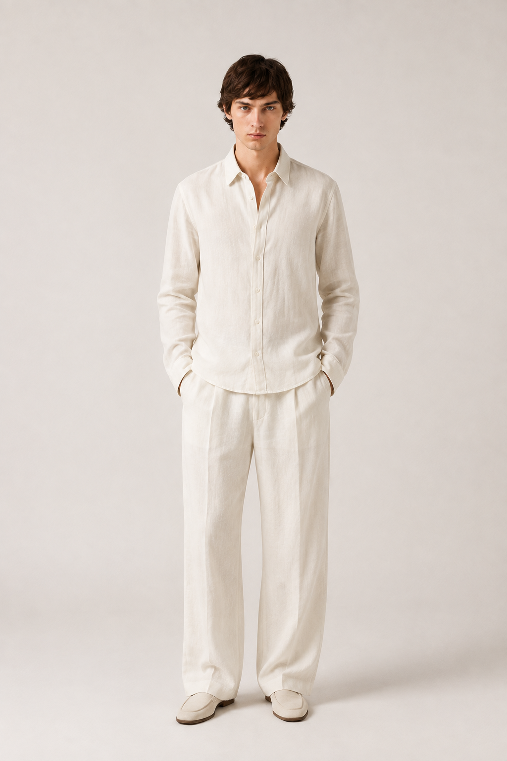 Ivory Linen Co-Ord Set