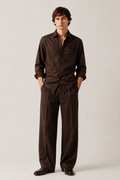 Brown Linen Co-Ord Set