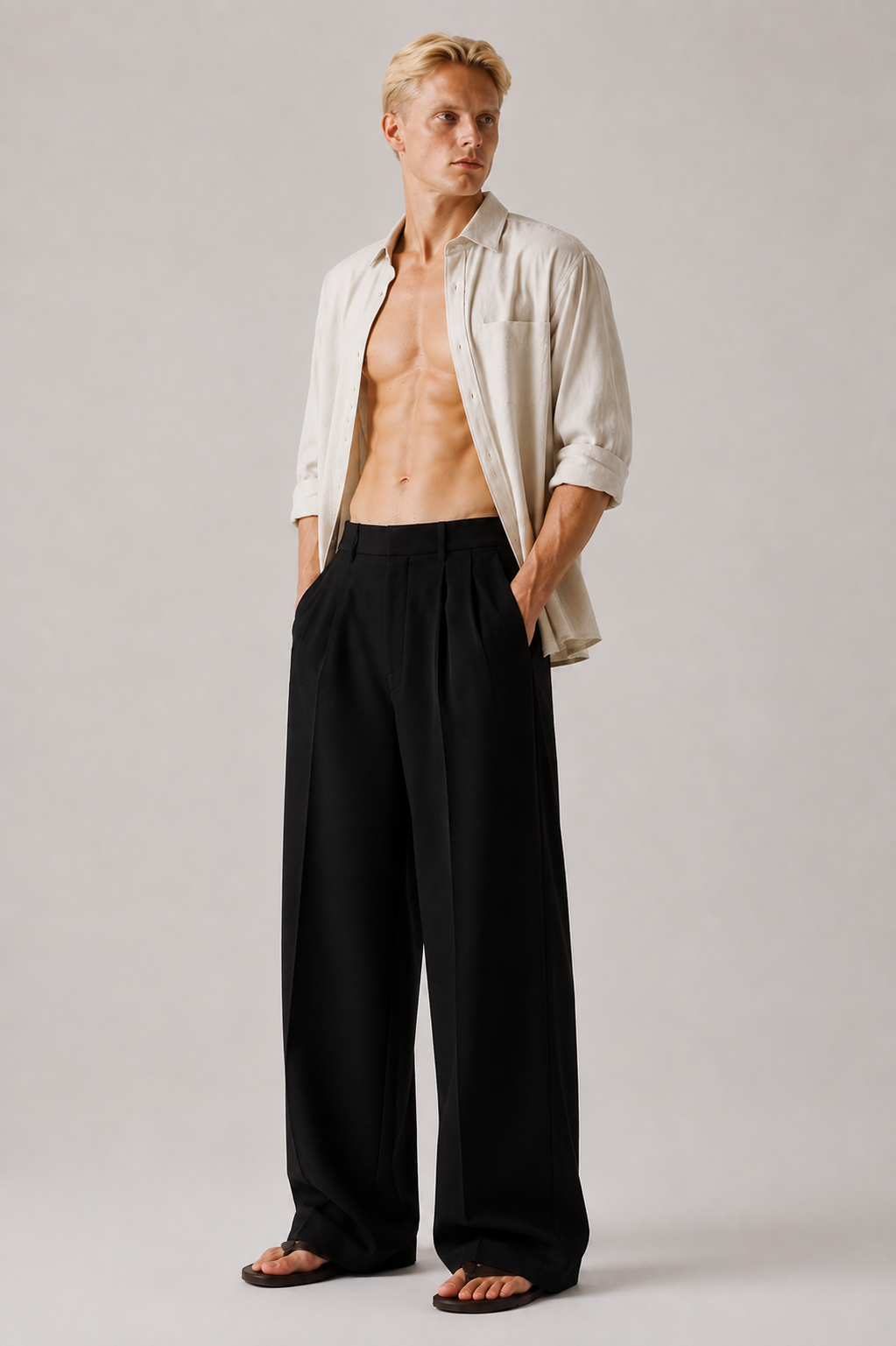 Black Wide Leg Trousers