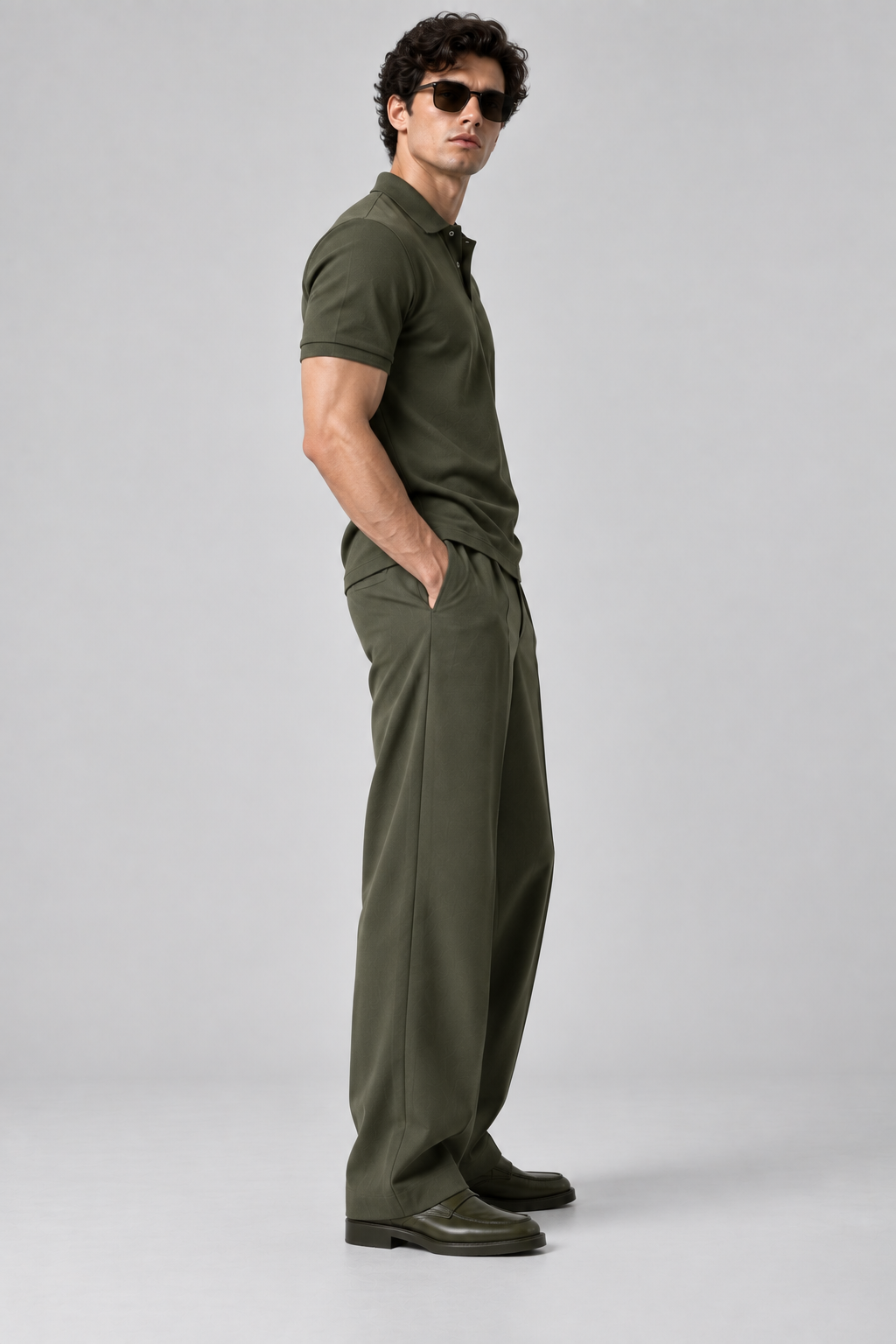 Olive Polo Co-Ord Set