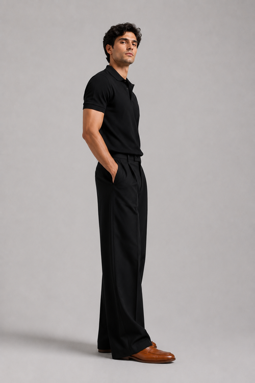 Black Polo Co-Ord Set