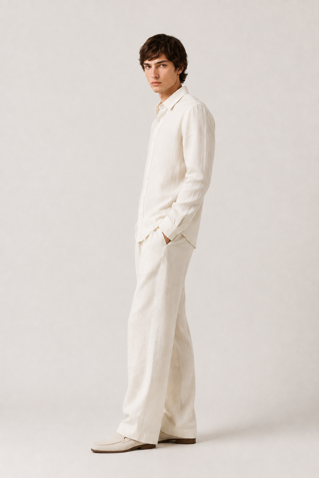 Ivory Linen Co-Ord Set