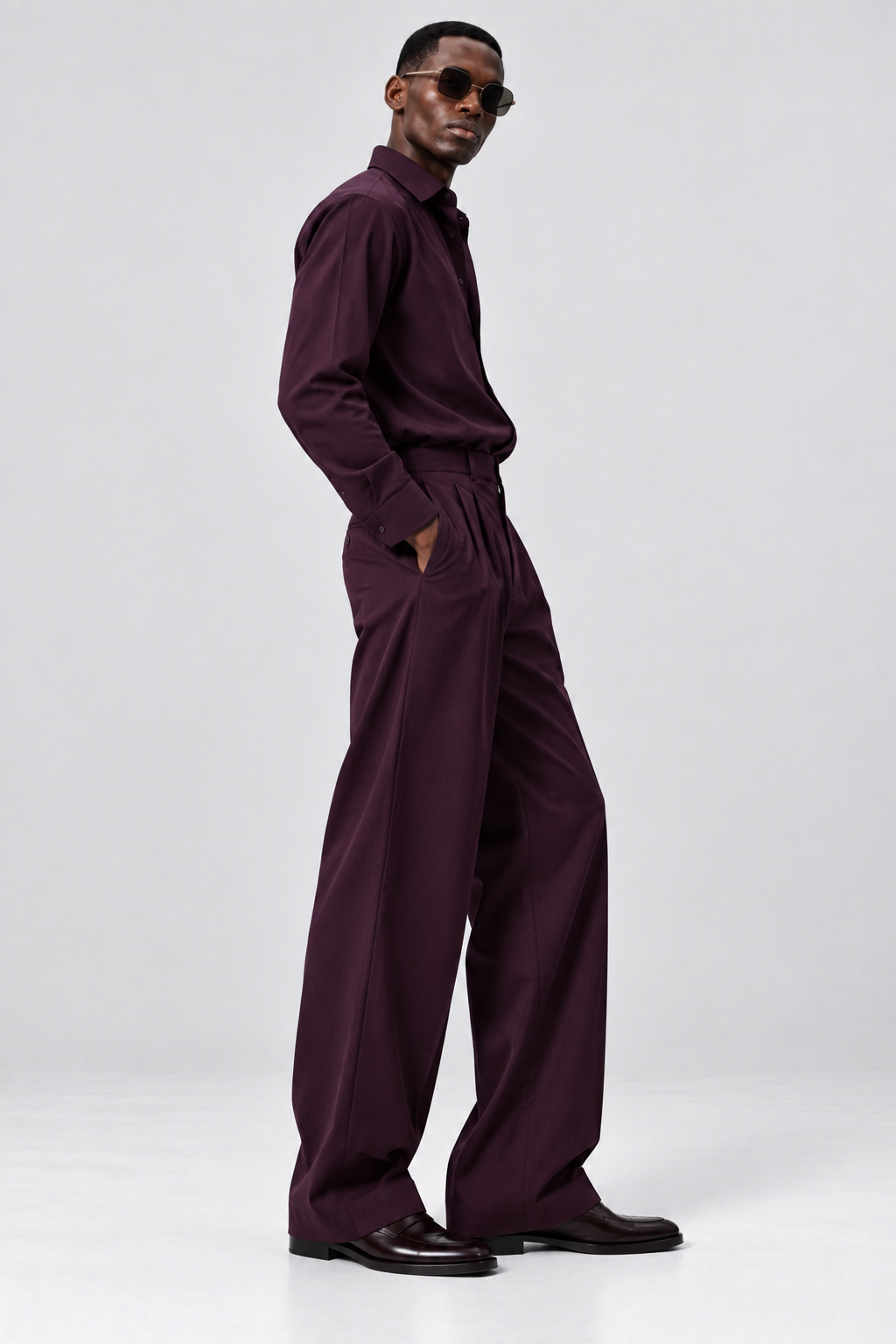 Wine Plum Co-Ord Set