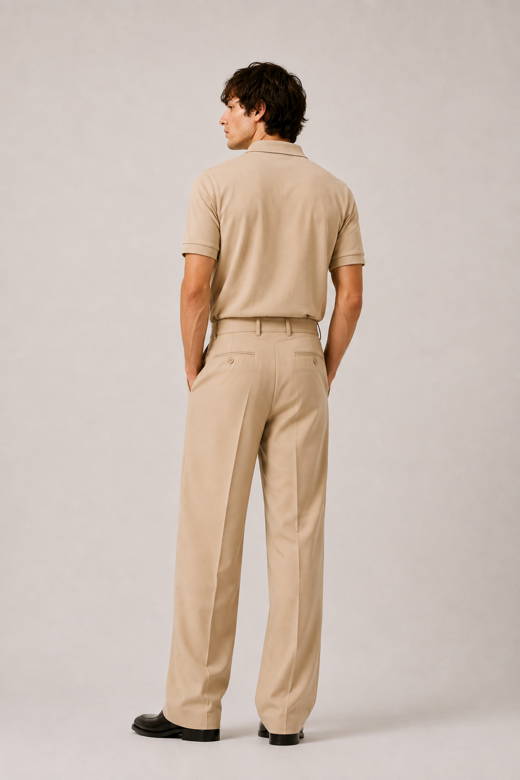Beige Polo Co-Ord Set