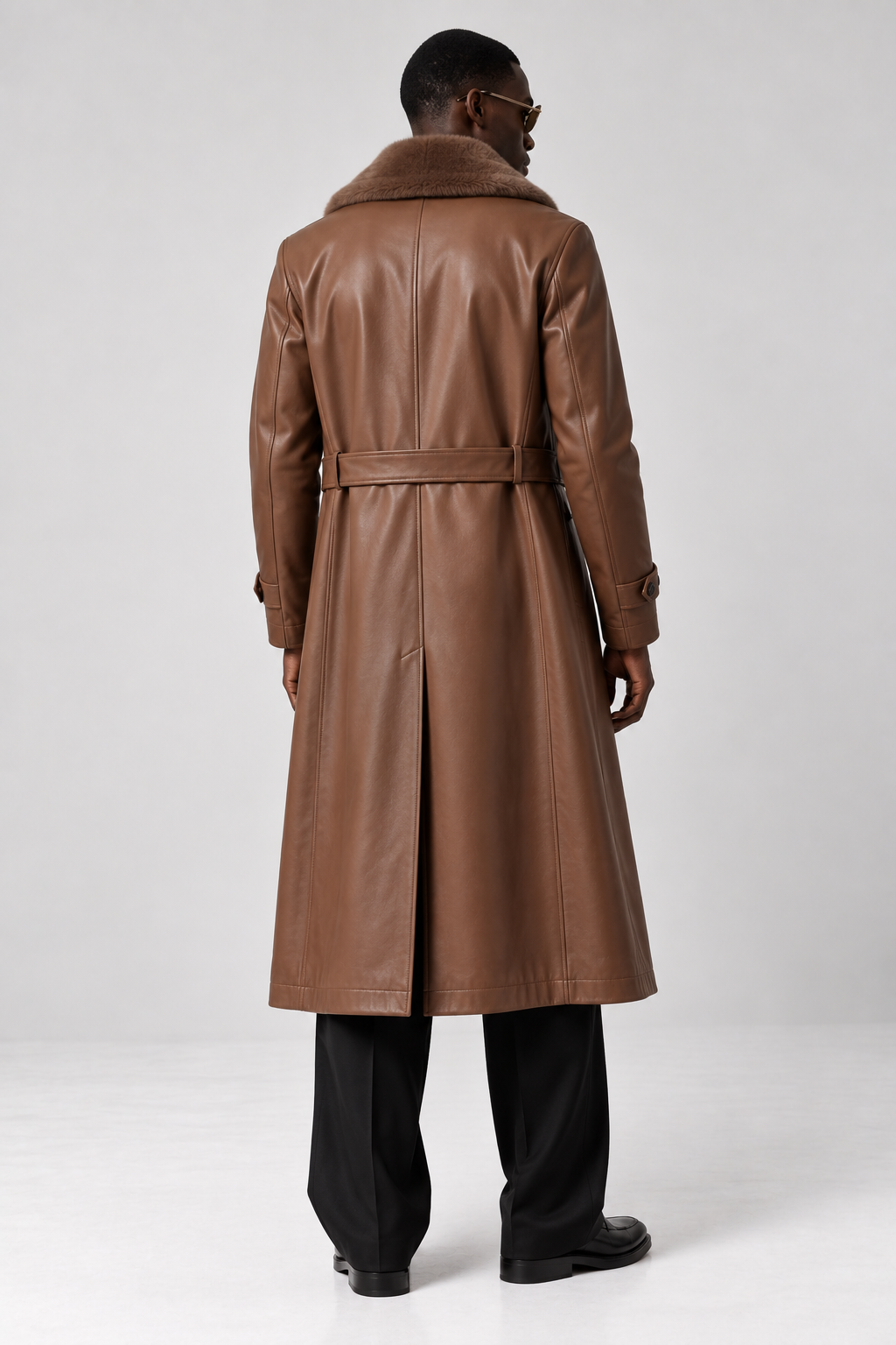 Tan Leather Coat
