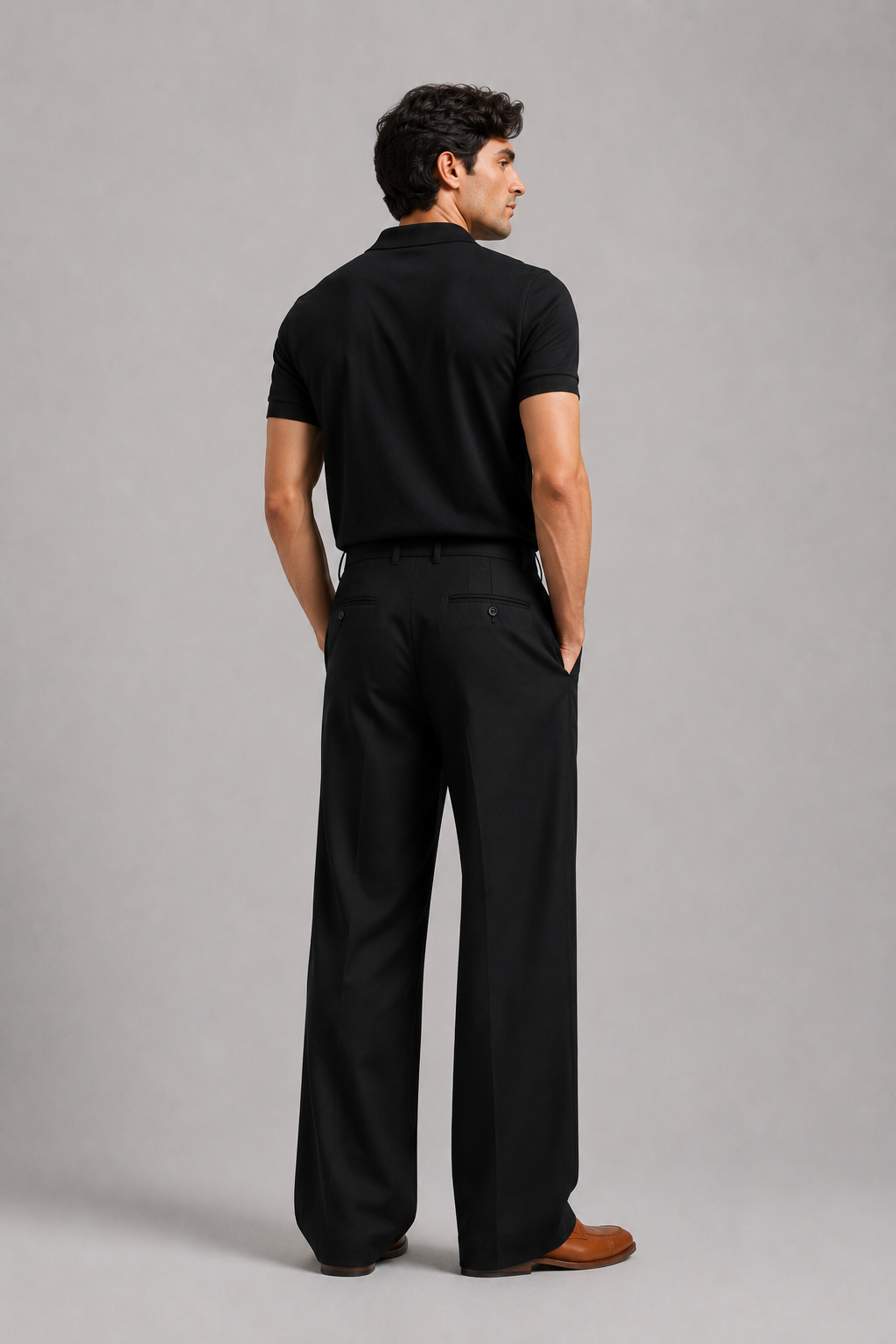 Black Polo Co-Ord Set