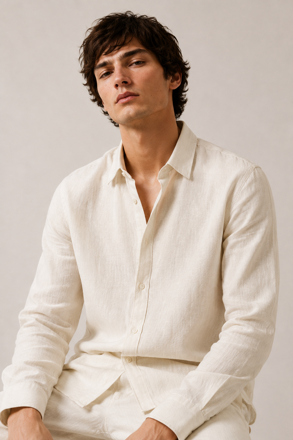 Ivory Linen Co-Ord Set