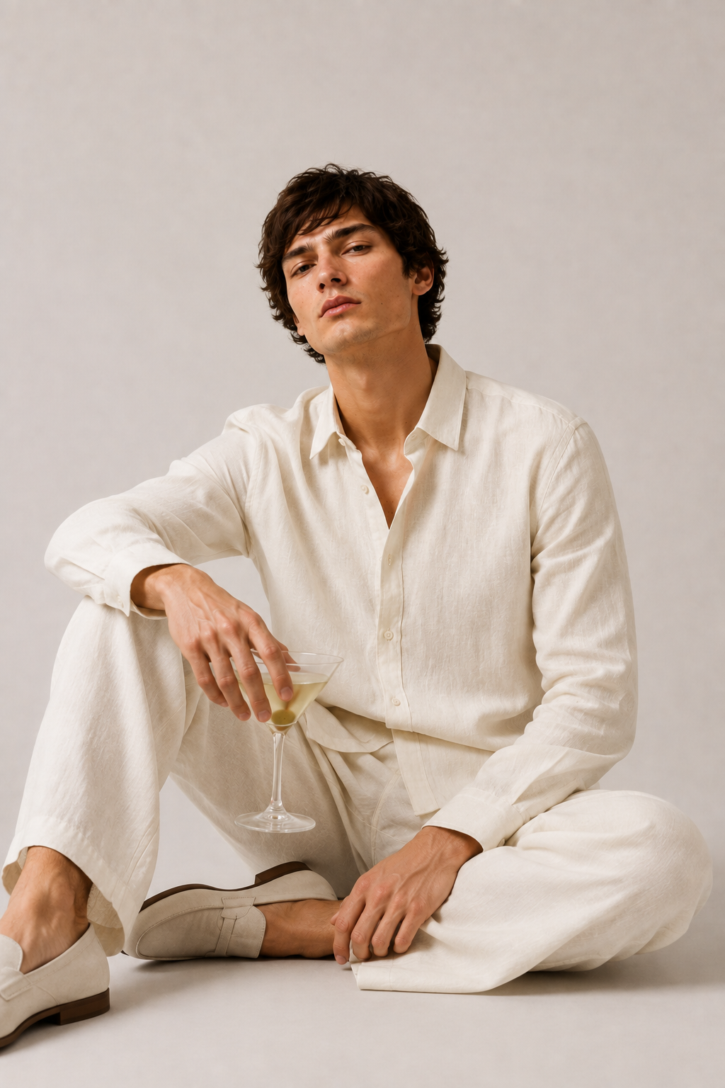 Ivory Linen Co-Ord Set
